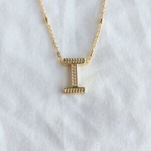 Kendra Scott Letter Gold I Pendant Necklace